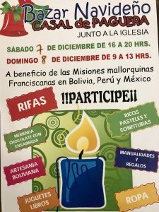 Bazar Navideño en Peguera, días 7 y 8 de diciembre