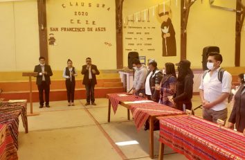 Final de curso en el Centro San Francisco de Asís de El Alto con un emotivo acto de entrega de diplomas
