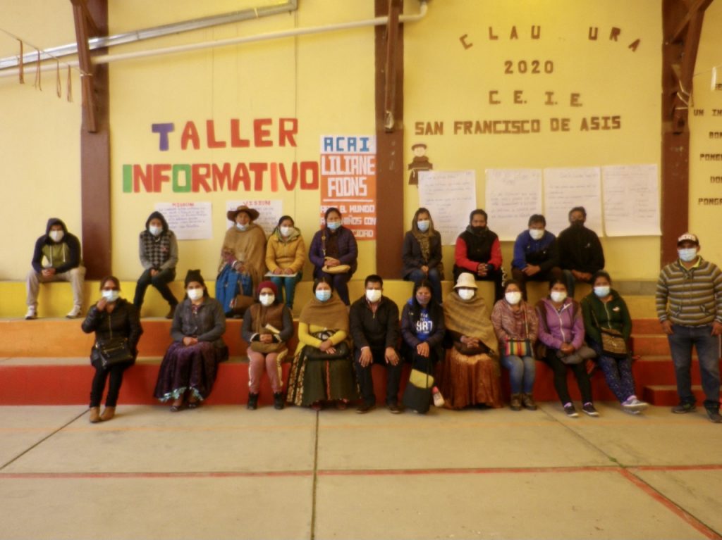 Seguimos colaborando con Liliane Fonds en el Centro San Francisco de Asís de El Alto(Bolivia)